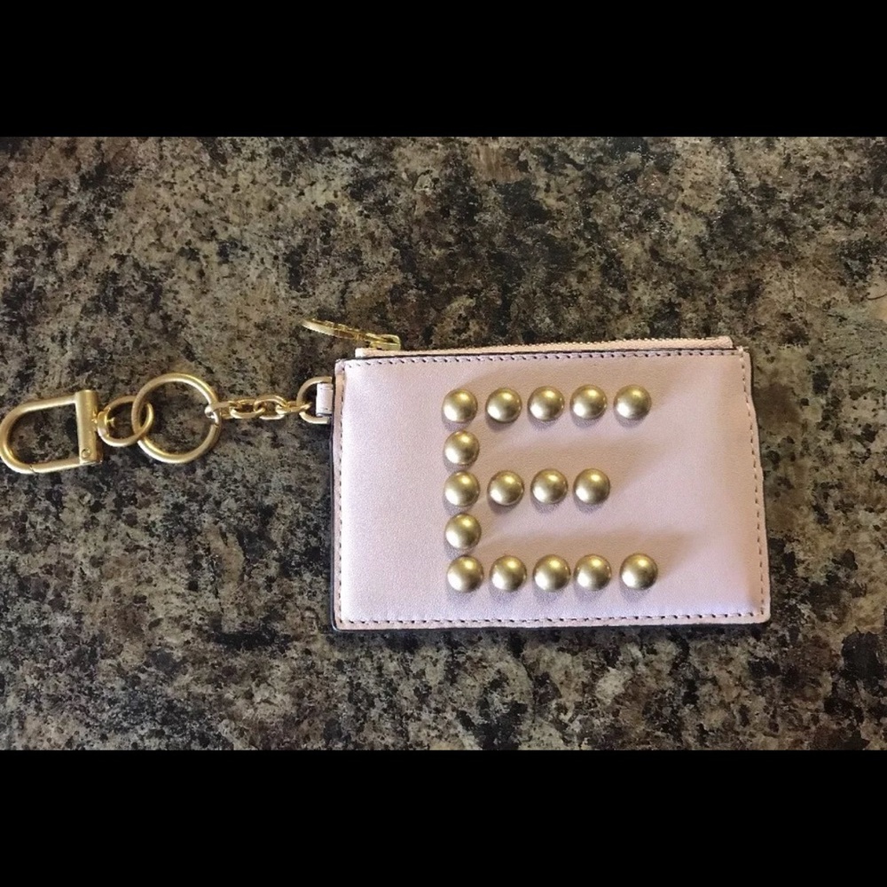 Tory Burch Monogram “E”, Coin/Card Mini Case